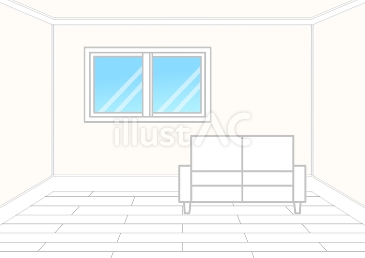 窓とソファーのあるきれいな白い部屋 窓,ソファー,部屋のイラスト素材