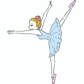 バレリーナ バレリーナ,女性,ダンス,バレエ,踊り,人物,全身,イラスト,笑顔,シンプルのイラスト素材