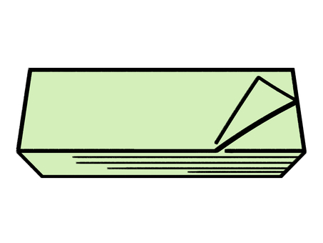手書き_付箋_04 付箋,メモ,用紙,文房具,ステーショナリー,書き込み,ラベル,整理,マーキング,目印のイラスト素材