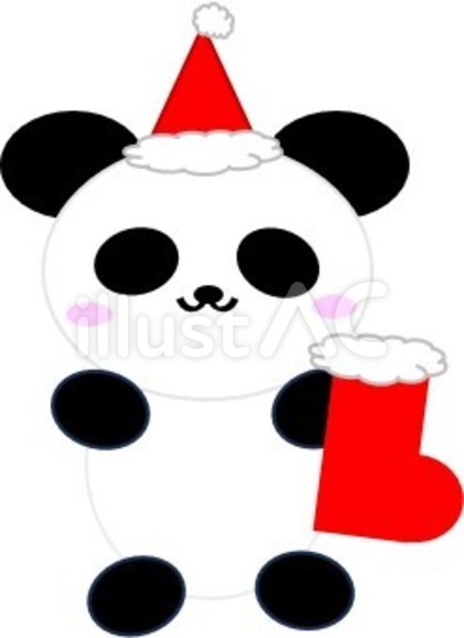 クリスマスパンダ(靴下)