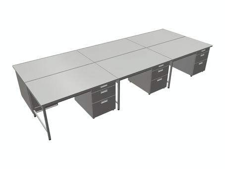 事務の机 事務,机,オフィス,ビジネス,什器,残業のイラスト素材