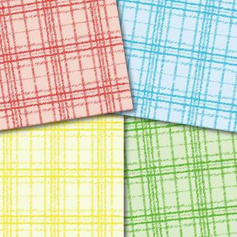 Illustration, tartan check, handle, background, 