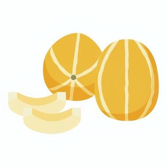 トゥンカロン 韓国,外国,アジア圏,チャメ,切り口,種,輪切り,果肉,甘い,フルーツのイラスト素材