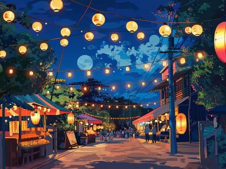 お祭りのイラスト