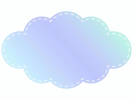 아름다운 그라데이션 구름 프레임, 구름, 프레임, 삽화, JPG, PNG 및 AI