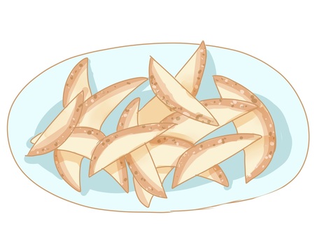 皮付きポテト ポテト,食べ物,おやつ,揚げ物,フライドポテトのイラスト素材