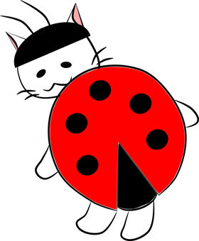 Nicely. Ladybird, cat, nyanko, cosplay, JPG and PNG