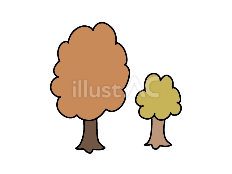 紅葉している木 木,紅葉,植物のイラスト素材