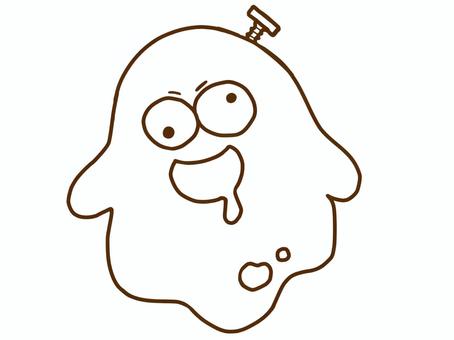 ハロウィン用の塗り絵5/5 秋,ハロウィン,10月,塗り絵,オバケ,素材,線画,可愛い,挿絵,幽霊のイラスト素材