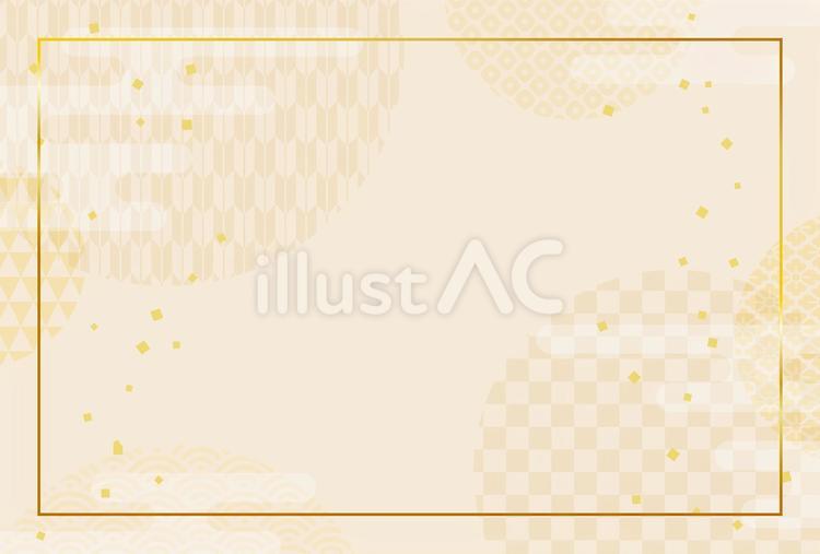 和柄背景素材06 敬老の日,秋,和柄のイラスト素材