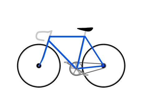 自転車の競技車両 自転車,ロードバイク,競輪,競技車両,乗り物,bicycle,ロードレース,スポーツ,車両,競技のイラスト素材