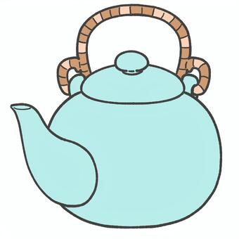 急須の手描きイラスト2 急須,緑茶,湯呑み,日本茶,お茶,飲み物,手描き,挿絵,カテキン,単品のイラスト素材