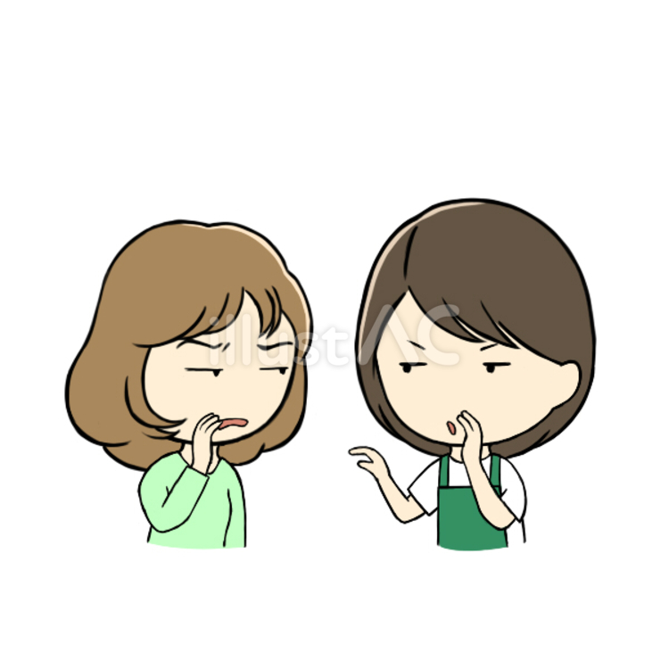 ひそひそと噂話をするママ友たち ひそひそ,陰口,噂のイラスト素材