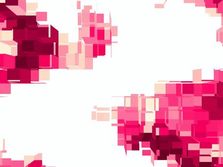ピンクの濃淡の立体モザイクの背景 モザイク,ピンク,マゼンタ,立体的,3d,飛び出す,抽象,おしゃれ,スタイリッシュ,背景のイラスト素材