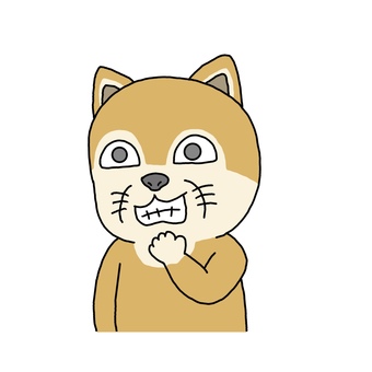 悪だくみ犬 わるだくみ,ニヤニヤ,ほくそえむ,たくらむ,犬,柴犬,動物のイラスト素材