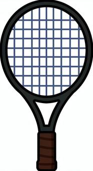 黒のテニスラケットです。
