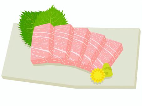 Fatty tuna sashimi, , JPG, PNG and AI