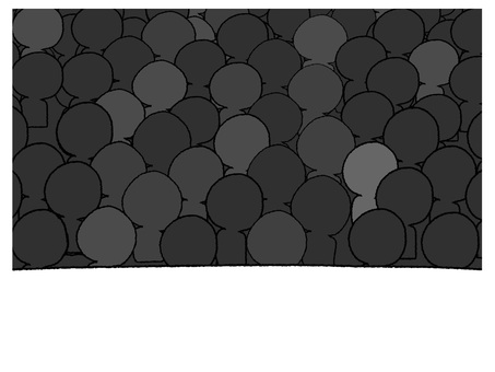 観客 観客,シルエット,暗闇,舞台,pop調,手描き,素材,商用可,無料,フリーのイラスト素材