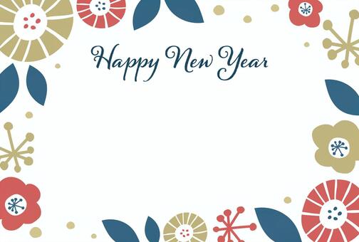 お洒落な和風の年賀状