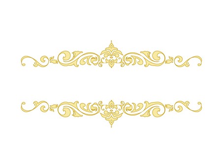 手描きのゴシックフレーム 金色風 ゴシック,枠,西洋,高級,フレーム,上品,アンティーク,ヴィンテージ,洋風,派手のイラスト素材