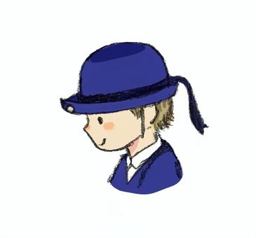 園児の横顔 園児の横顔 園児,幼稚園,横顔,横向き,制服,制帽,リボン,帽章,すまし顔,笑顔のイラスト素材