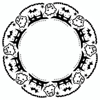 おばけのハロウィンリース風のあしらい05