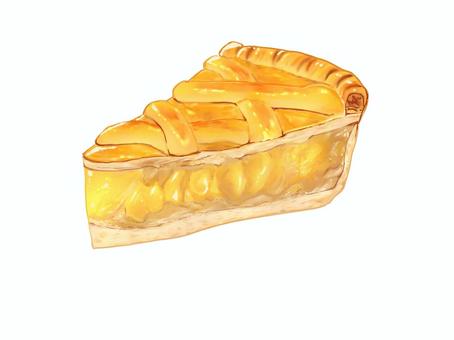 アップルパイ アップルパイ,デザート,スイーツ,焼き菓子,食べ物,甘い,パイ,フードイラスト,お菓子,ベーカリーのイラスト素材