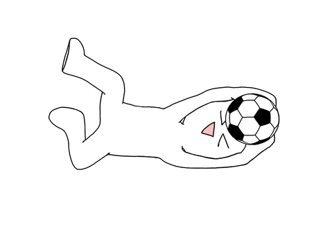 ゴールキーパーの笑顔の棒人間 ゴールキーパー,棒人間,3d,cg,サッカー,キーパー,キャッチ,スポーツ,セーブ,ナイスのイラスト素材