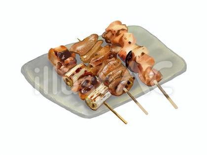 焼き鳥3本(小皿)