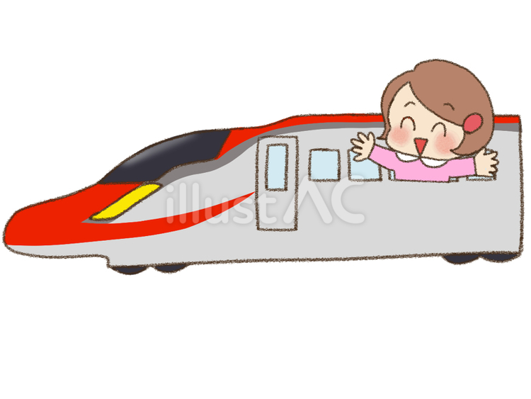 こまちでおでかけする女の子 視覚支援,お支度ボード,絵カードのイラスト素材