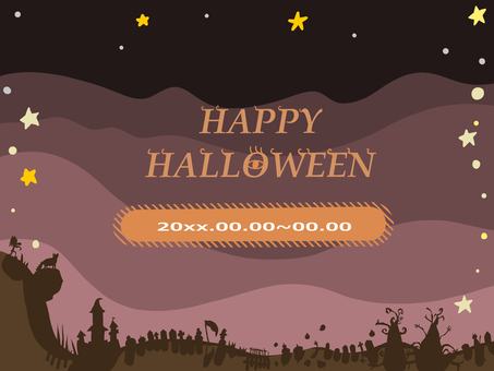 ハロウィンのポスター ハロウィン,ベクター,仮装,お化け,かわいい,イラスト,イベント,行事,秋,手描きのイラスト素材