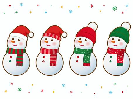 Illustration, christmas, snowman, xmas, 