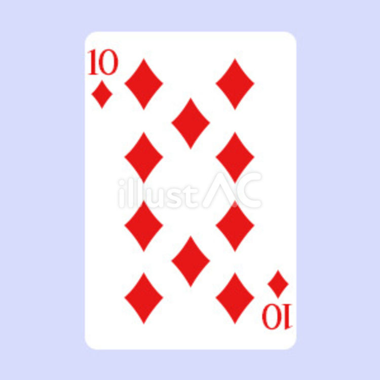 Free Vectors | Playing cards (10 of diamonds)