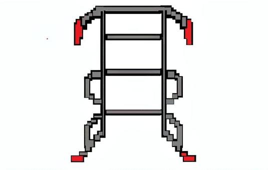 懸垂バー トレーニング,ドット絵,筋トレ,運動,懸垂のイラスト素材