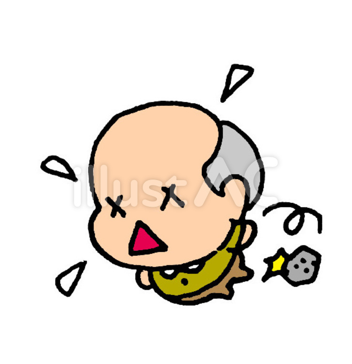 おじいちゃん転倒 老人,おじいちゃん,転ぶのイラスト素材