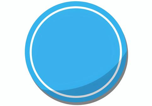 影のある青い円 ロゴ,マーク,フレーム,アイコン,円,シンプル,チラシ,バナー,バナー素材,動画素材のイラスト素材