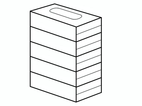ボックスティッシュ ティッシュ,ティッシュペーパー,ボックスティッシュ,ティッシュボックス,箱,ケース,ちり紙,日用品,イメージ,シンプルのイラスト素材