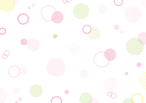 春色のおしゃれな水玉模様の背景素材 水玉模様,春,背景,水玉背景,水玉,ポップ,壁紙,かわいい,おしゃれ,手描きのイラスト素材