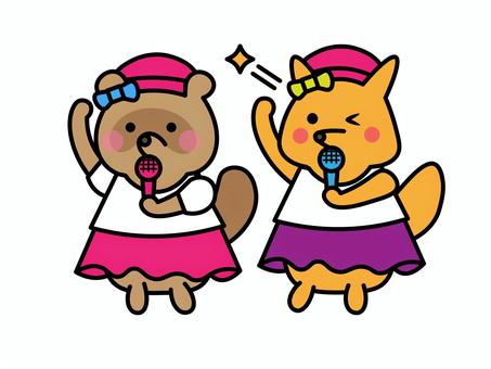 Illustration, idol, sing, dance, 