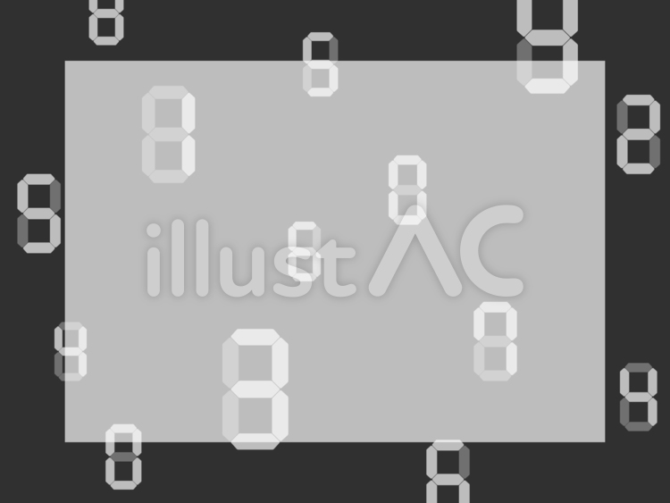 Free Vectors | Digital digit frame
