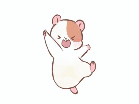 親指を立てるハムスター ハムスター,親指,グッド,肯定,動物,生き物,カットのイラスト素材