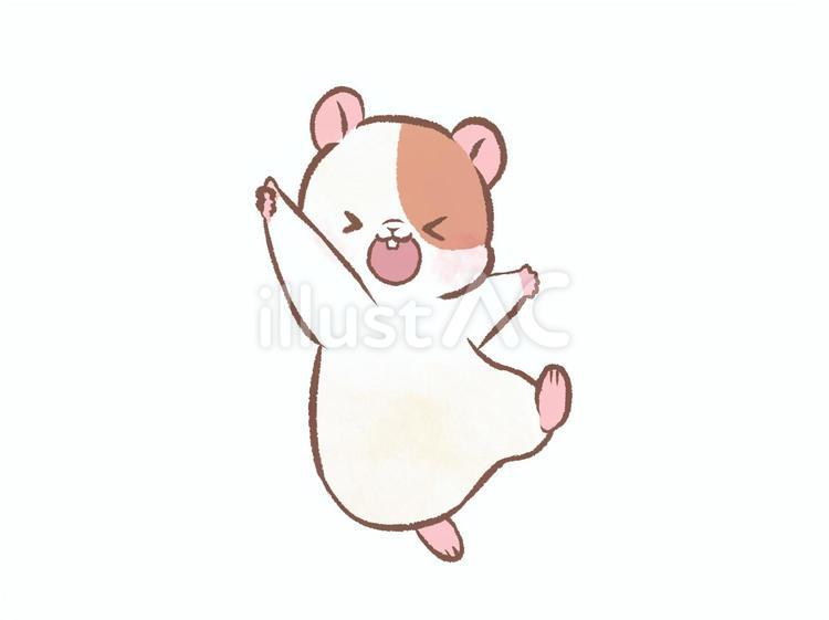 親指を立てるハムスター ハムスター,親指,グッドのイラスト素材