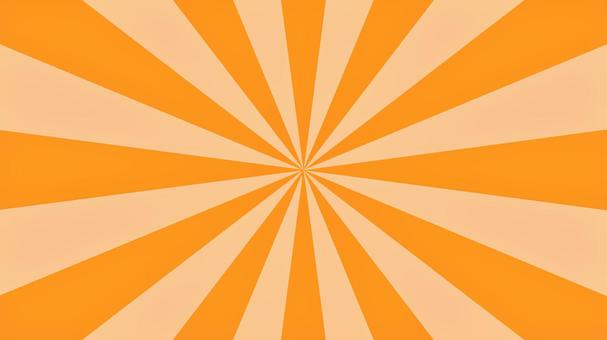 Lively orange concentrated line background, concentration line, radiation, emphasize, JPG and AI