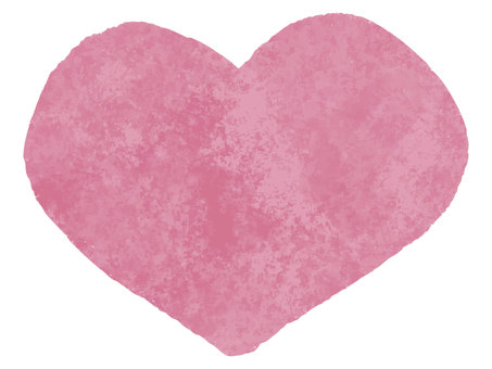 Illustration, heart, pink, watercolor, 