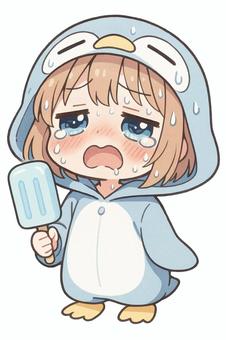 もふもふペンギンの着ぐるみ少女 もふもふペンギンの着ぐるみ少女 もふもふ,着ぐるみ,ペンギンのイラスト素材