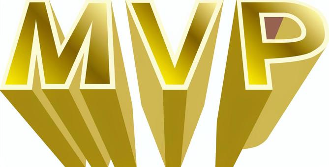 MVP立体 mvp,賞,偉業,活躍,スポーツ,競技,飛び出す,金,文字のイラスト素材
