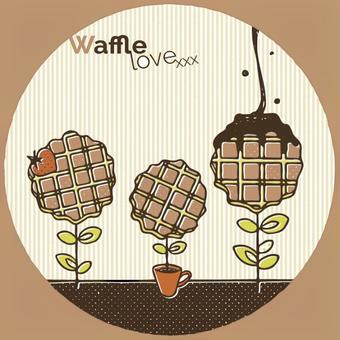 flower waffle, , JPG