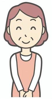  エプロンおばちゃん-132-バスト