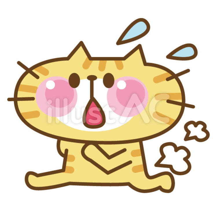 ねこ 急ぐイラスト No 無料イラストなら イラストac