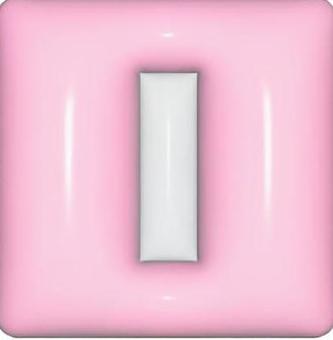 立体Iアイコン アルファベット,大文字,シンプル,アイコン,立体,iのイラスト素材